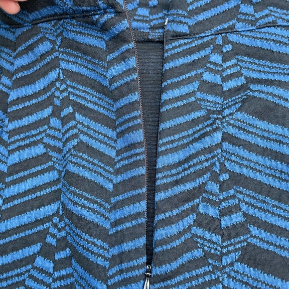 Apropos Blue and Black Design A-Line Skirt - Picture 2 of 6